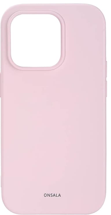 Onsala Silicone suojakuori iPhone 14 Pro (kalkkiroosa)