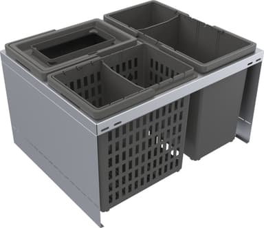 Epoq XP Cube 600 jätteiden lajittelujärjestelmä (tummanharmaa)