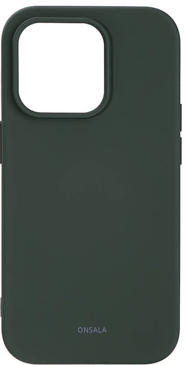 Onsala Silicone suojakuori iPhone 14 Pro (oliivinvihreä)
