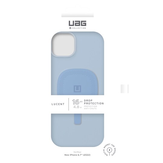 U by UAG Lucent 2.0 Magsafe iPhone 14 Plus suojakuori (sininen)