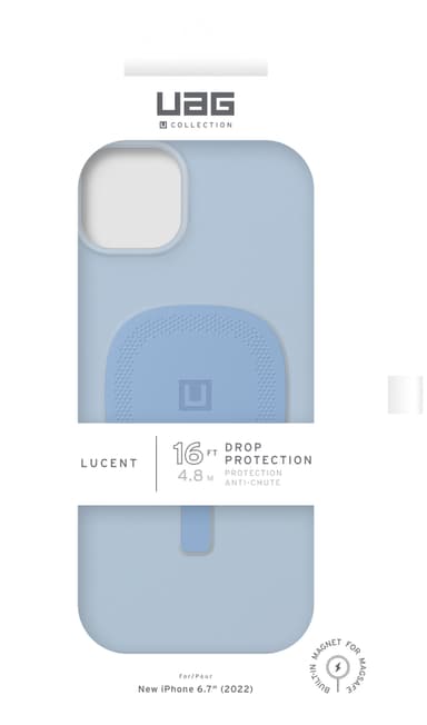 U by UAG Lucent 2.0 Magsafe iPhone 14 Plus suojakuori (sininen)