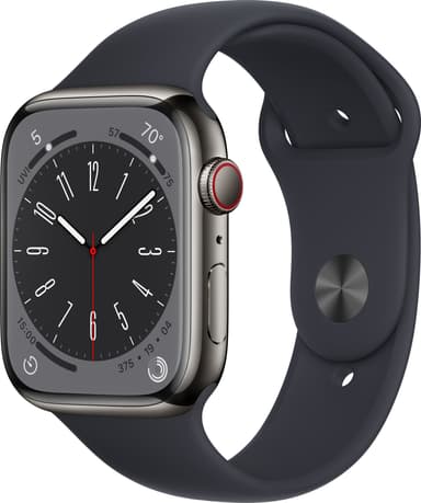 Apple Watch Series 8 45mm Cellular (graf. ruo. ter. / kesk. Sport)