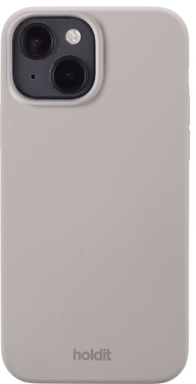 HOLDIT Silicone iPhone 14 suojakuori (harmaa)