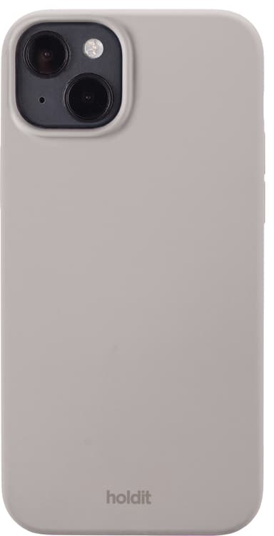 HOLDIT Silicone iPhone 14 Plus suojakuori (harmaa)