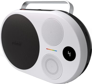 Polaroid Music P4 kannettava langaton kaiutin (musta/valkoinen)