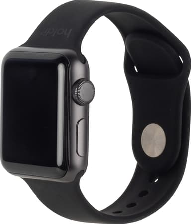 HOLDIT Apple Watch Silicone ranneke 42-49 mm (musta)