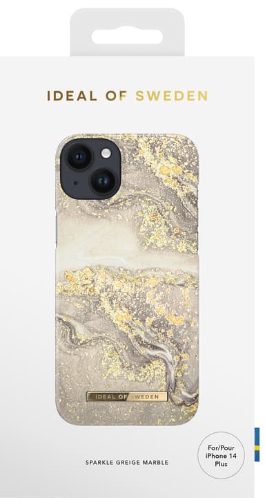 IDEAL OF SWEDEN iPhone 14 Plus suojakuori (Spark Greige Marble)