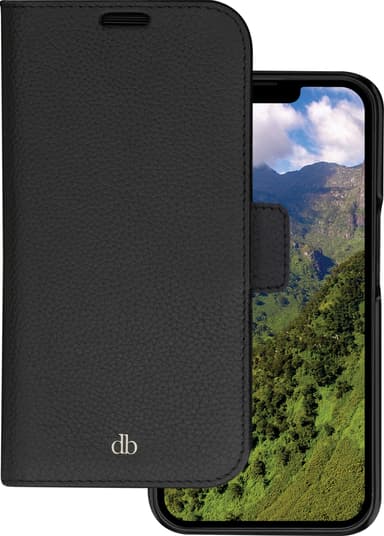 Dbramante1928 New York Wallet iPhone 14 lompakkokotelo (musta)