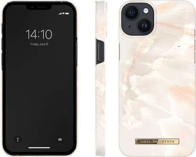 IDEAL OF SWEDEN iPhone 14 Plus suojakuori (Rose Pearl Marble)