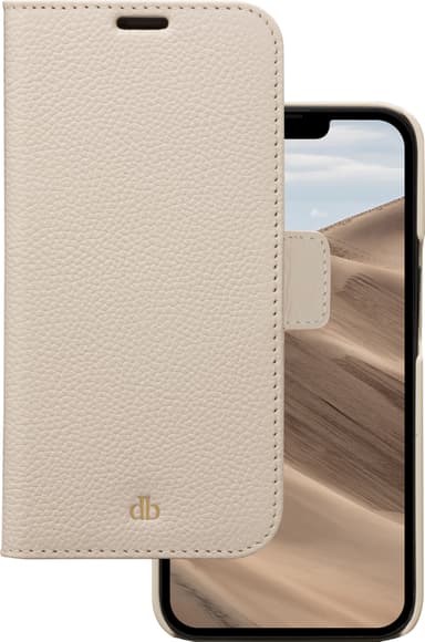 dbramante1928 New York iPhone 13 lompakkokotelo (beige)
