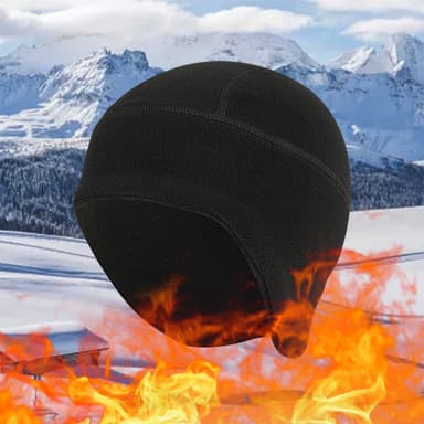 Thermal Skull Cap korvasuojuksella Musta