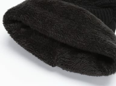 Neulottu Talvi Balaclava -hattu Harmaa