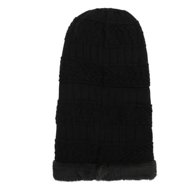 Neulottu Talvi Balaclava -hattu Musta