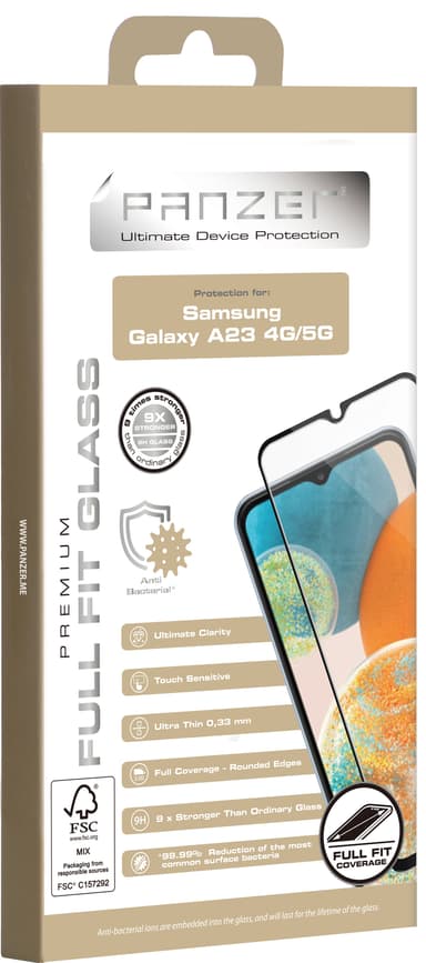 Panzer Full-Fit Samsung A23 4G/5G näytönsuoja
