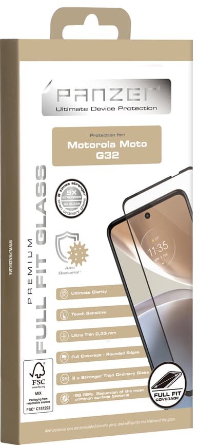 Panzer Full-Fit Motorola Moto G32 näytönsuoja