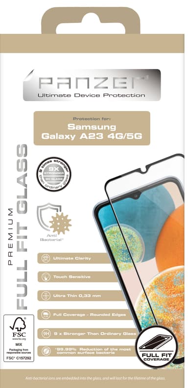 Panzer Full-Fit Samsung A23 4G/5G näytönsuoja