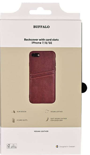 Buffalo Backcover iPhone SE/8/7/6 suojakuori (ruskea)