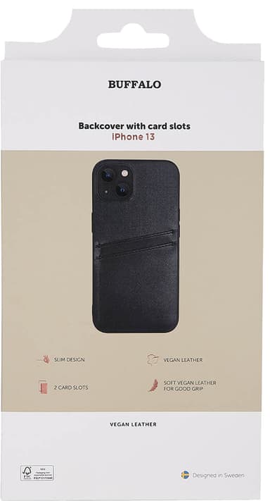 Buffalo Backcover iPhone 13 suojakuori (musta)