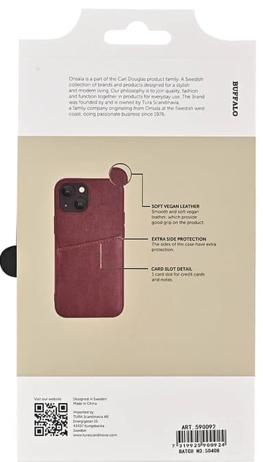 Buffalo Backcover iPhone 13 mini suojakuori (ruskea)