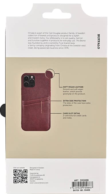 Buffalo Backcover iPhone 12/12 Pro suojakuori (ruskea)