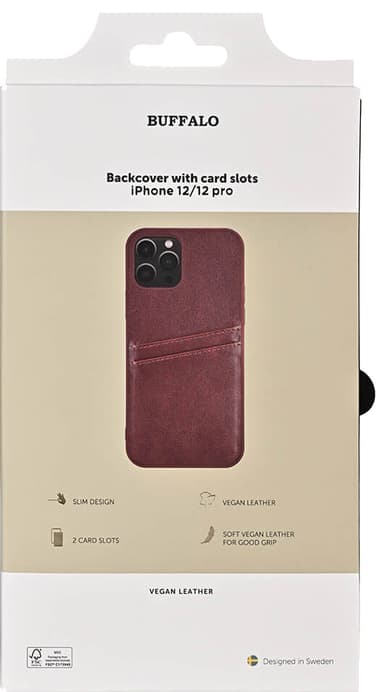 Buffalo Backcover iPhone 12/12 Pro suojakuori (ruskea)