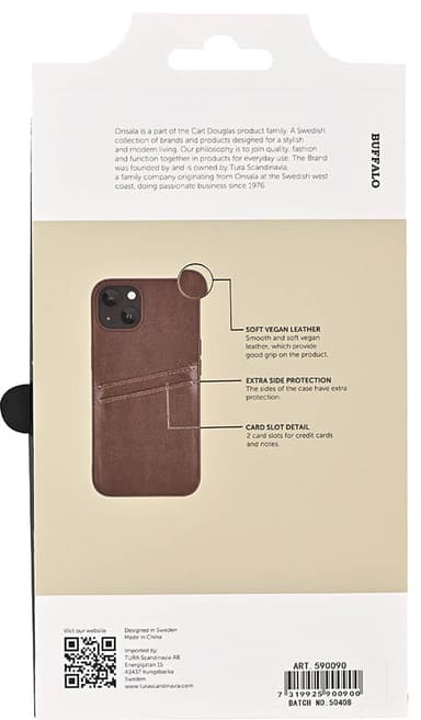 Buffalo Backcover iPhone 13 suojakuori (ruskea)