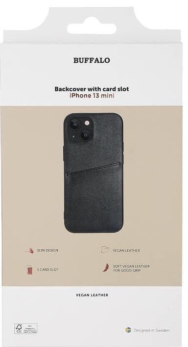 Buffalo Backcover iPhone 13 mini suojakuori (musta)