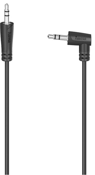 Hama Audio 3,5 mm - 3,5 mm kulmittainen kaapeli 0,5 m