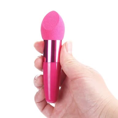 Powder Puff Mushroom Makeup Sponge Blender Puff kahvalla 3 pakkaus Vaaleanpunainen