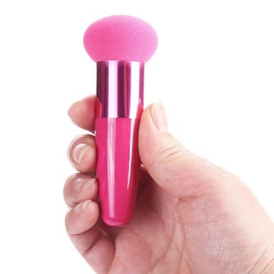 Powder Puff Mushroom Makeup Sponge Blender Puff kahvalla 3 pakkaus Vaaleanpunainen