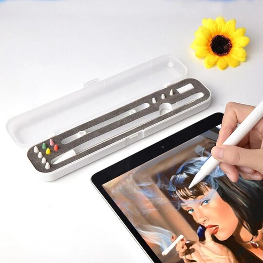 Apple Pencil 1/2 läpinäkyvä säilytyslaatikko