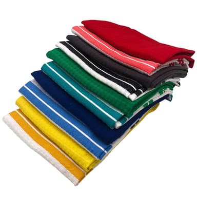 Cenocco CC-9066: 10 stycken Plain & Classic Stripe Waffle Weave Kökshandduksset i bomull