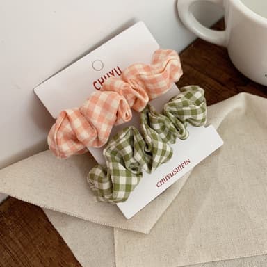 Scrunchies 2 kpl Monivärinen