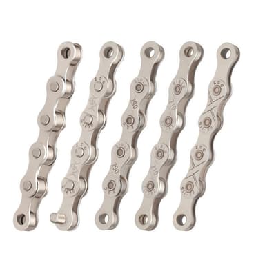 Polkupyörän ketju 6/7/8/18/21/24 Nopeus 116 lenkkiä Hopea 1/2 x 3/32 inch 116 links
