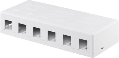 Keystone tyhjä kotelo 6 porttia