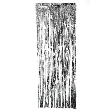 INF Juhla glitter drapery glitter verho hopea 1x2 metriä Juhla