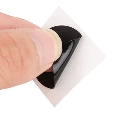 Liimaton korjauspaikka polkupyörän renkaille 1 arkki Musta