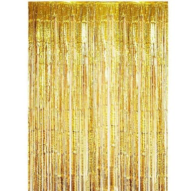 Juhlallinen glitterverho glitterverho kultaa 1x2 metriä
