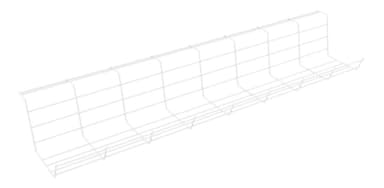 axessline Wire Tray - Cable tray, L720 mm, white