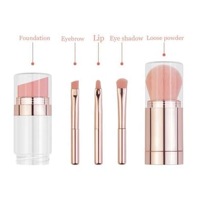 Meikkisiveltimet ja Foundation Brush Eye Shadow Concealer 5 kappaletta Ruusukulta