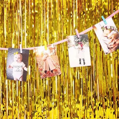 Juhlallinen glitterverho glitterverho kultaa 1x2 metriä