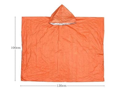 Sadetakki heijastava kaksipuolinen oranssi / hopea