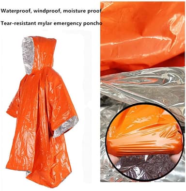 Sadetakki heijastava kaksipuolinen oranssi / hopea