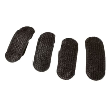 Invisible Hengittävä Fluffy Styling Hair Pad 4 kpl Musta