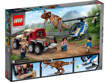 LEGO Carnotaurus-dinosauruksen takaa-ajo