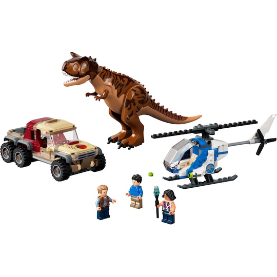 LEGO Carnotaurus-dinosauruksen takaa-ajo