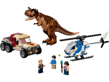 LEGO Carnotaurus-dinosauruksen takaa-ajo
