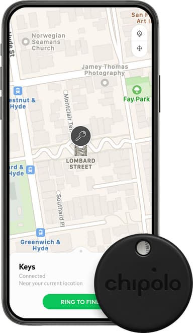 Chipolo One Bluetooth paikannuslaite (musta)