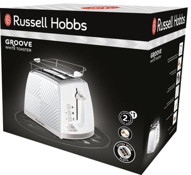 Russell Hobbs Groove leivänpaahdin 26391-56 (valkoinen)