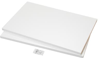 Epoq Standard hylly 80x58 2 kpl (valkoinen melamiini)